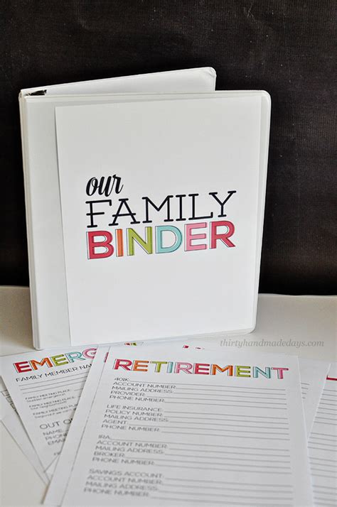 Did you find mistakes in interface or texts? Printable Updated Family Binder