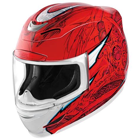 Buy Icon Airmada Sportbike Sb1 Red Full Face Motorcycle Helmet In