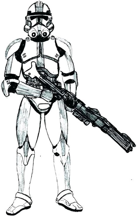 Star Wars Clone Trooper Coloring Pages At Free