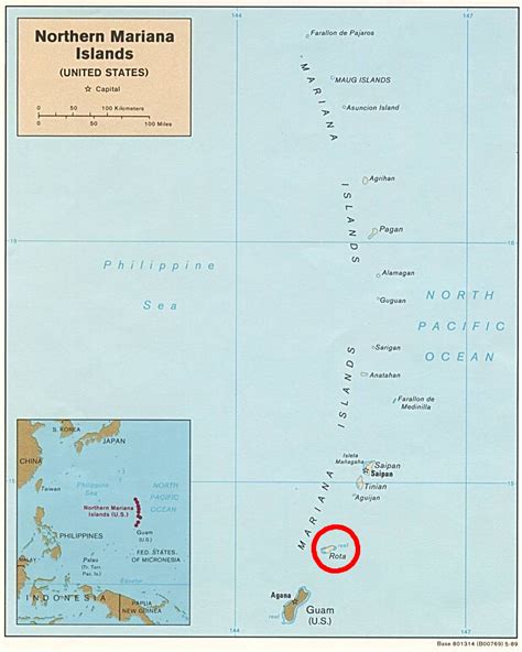 Location Northern Mariana Islands Map