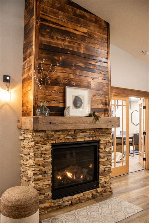 Shou Sugi Ban Reclaimed Wood Fireplace Sustainable Home Home