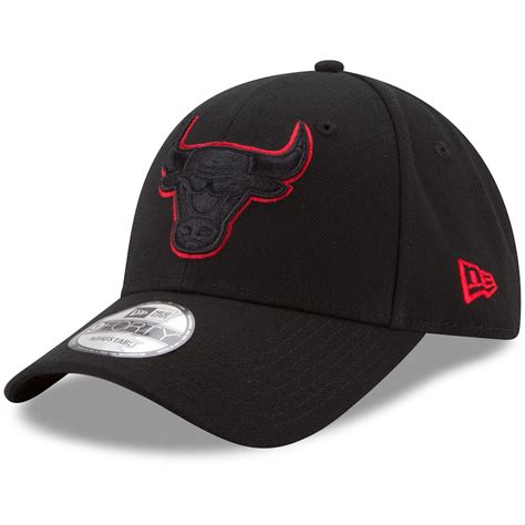 Mens New Era Black Chicago Bulls 9forty Adjustable Hat