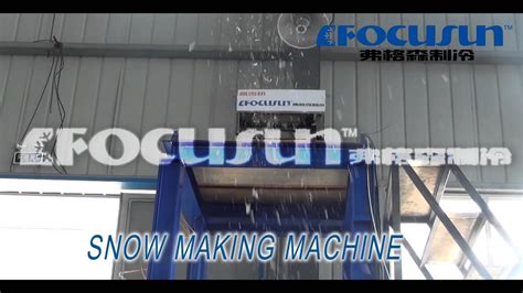 Fantastic Snow Making Machine Focusun Real Snow Youtube