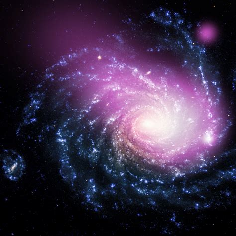 Dwarf Galaxy Caught Ramming Into A Large Spiral Galaxy Nasa