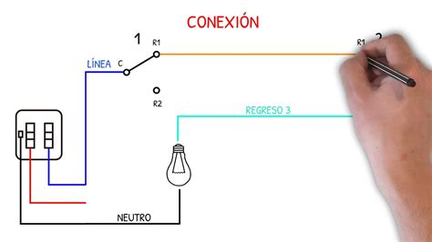 Como Conectar Un Apagador De Escalera V As Youtube