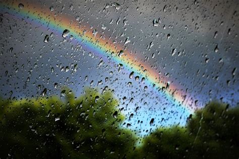 Rainbow Rain Nature · Free Photo On Pixabay