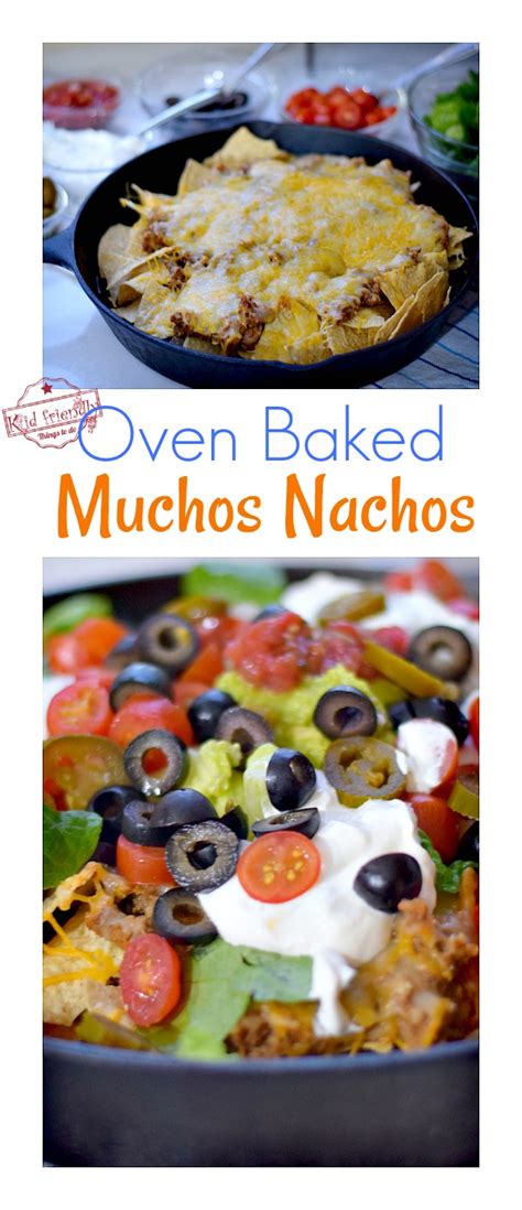 Add in the refried beans and salsa. Oven Baked Muchos Nachos | Kid Friendly Things To Do