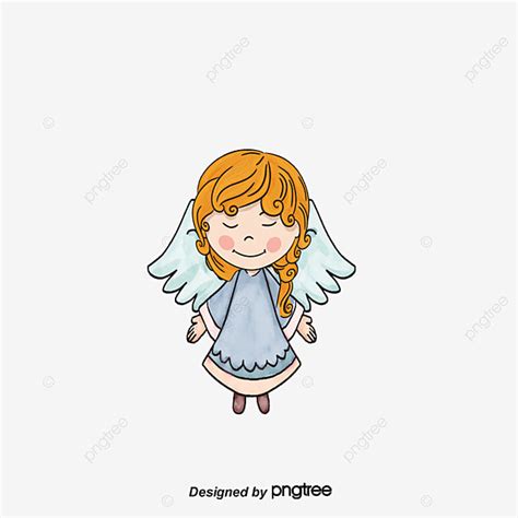 Cartoon Little Angel Angel Cartoon Valentines Day Png