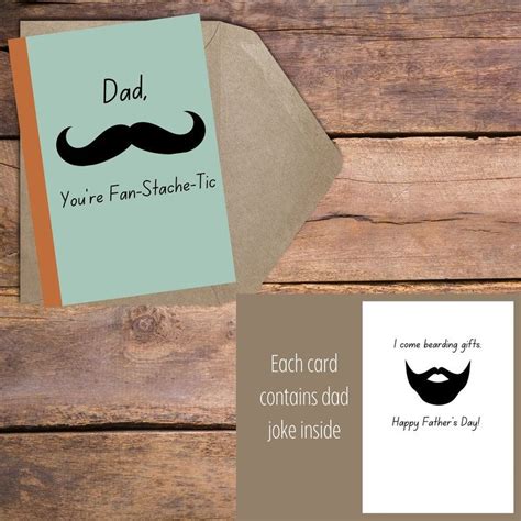Printable 5x7 Fathers Day Card Bundle Complete With Dad Etsy In 2022