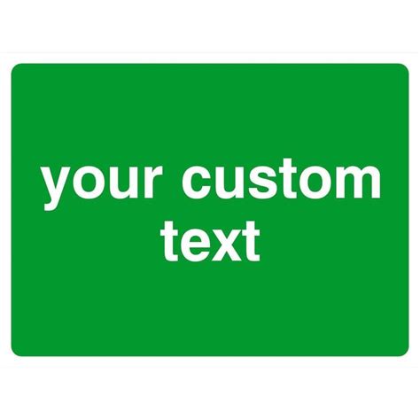 Custom Green Parking Sign Landscape Personalised Signs