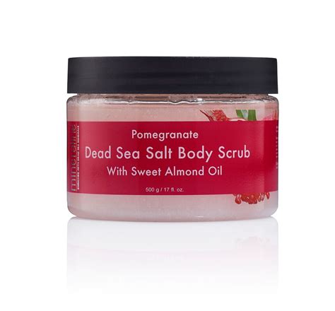 Exfoliate Pomegranate Dead Sea Salt Body Scrub Mineraline