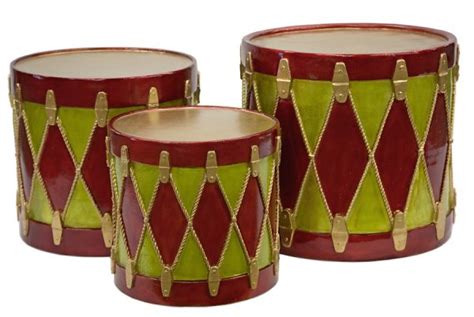 Earthflora Earthfloras Small Med Large Decorative Christmas Drums