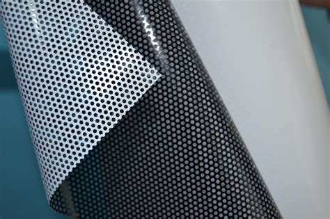 One Way Vision Vinyl Perforated Self Adhesive Vinyl For Window
