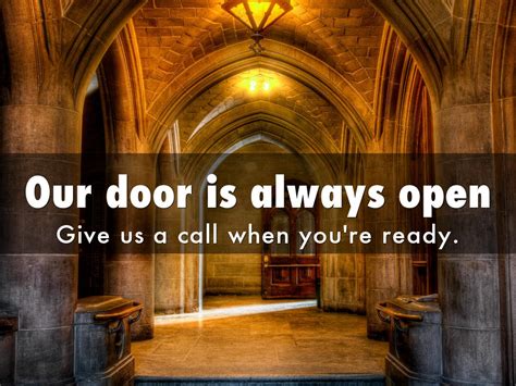 Our Door Is Always Open By Kathy Cooper