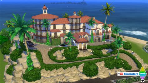 There are some who opt for downsizing and can't be bothered with more than one bathroom and maybe a second bedroom, but then there are others . Mod The Sims - Tropical Mediterranean Mansion - Huge ...