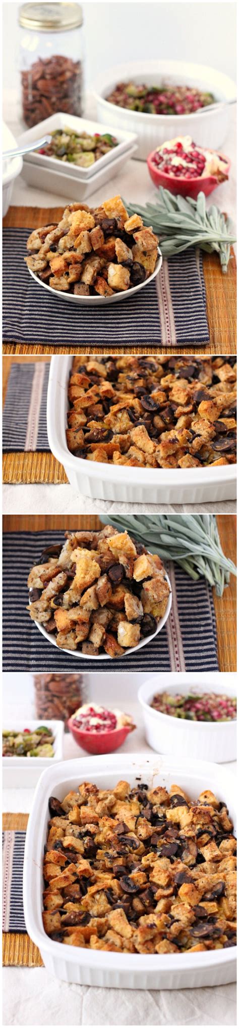This recipe is similar to my original thanksgiving stuffing, but it begins with cornbread instead of regular bread. Mushroom-Leek Cornbread Stuffing (with a recipe for vegan ...