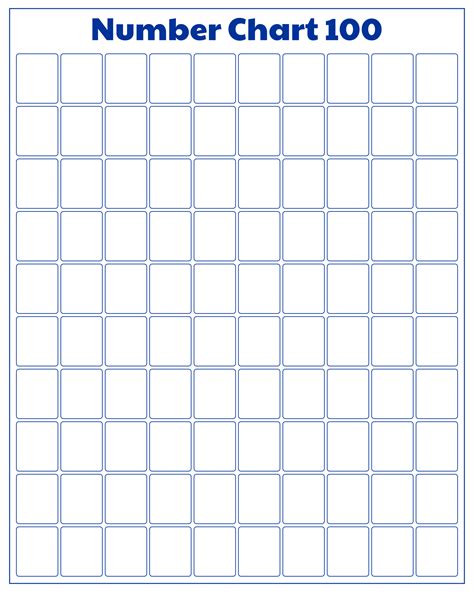 Free Printable Blank 100 Chart Worksheets Printable Templates