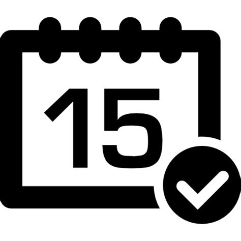 Calendar Check Symbol Free Interface Icons
