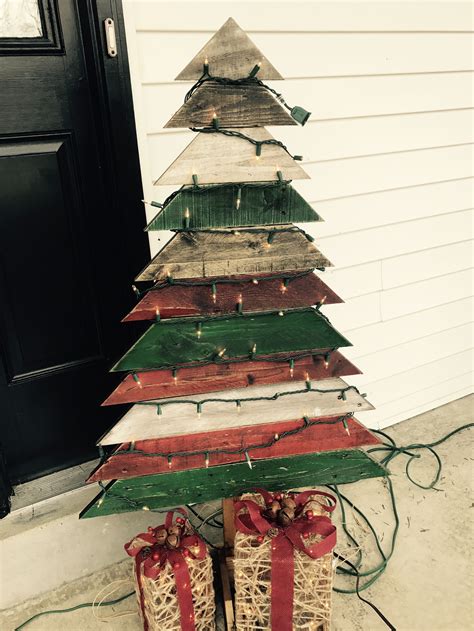 Pallet Wood Christmas Tree This Was Really Simple Build Made All From