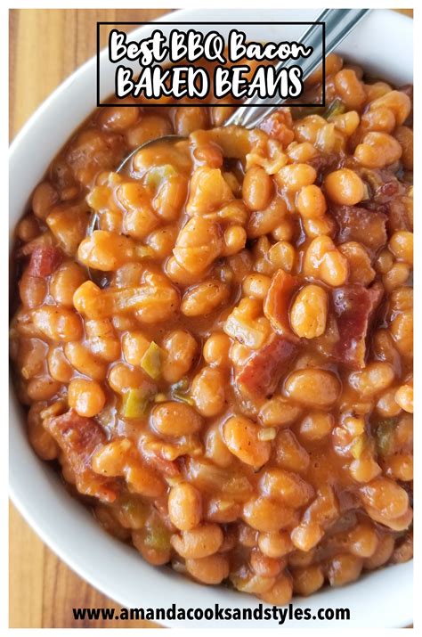 Bbq Bacon Baked Beans Recipe Baked Beans With Bacon Bbq Bacon Cooking