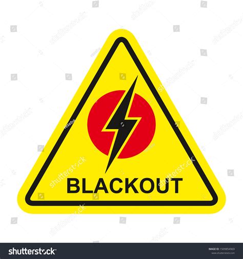 Blackout Icon Power Outage Icon เวกเตอร์สต็อก ปลอดค่าลิขสิทธิ์