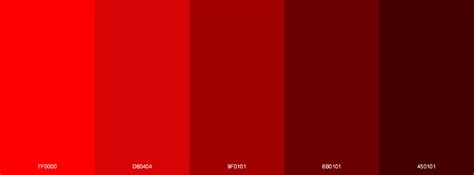 Red Monochromatic Color Palettes Color Palette Pink Light Red