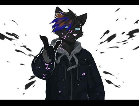 Furrybooru Abstract Background Ambiguous Fluids Anthro Black Bars Black Body Black Fur Black