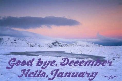 Goodbye December Hello January Hello January Holiday Quotes Winter