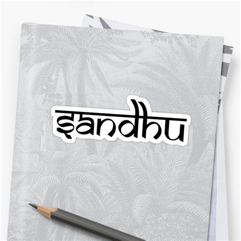 Sandhu Sticker By Manusandhu Redbubble