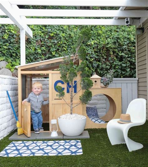 Pin By Ana Escalambre Evans On Backyard Playhouse Play Houses Patio Makeover