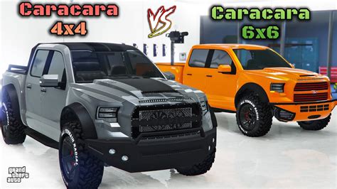 Caracara 4x4 Vs Caracara 6x6 Car Battle Comparison Gta Online