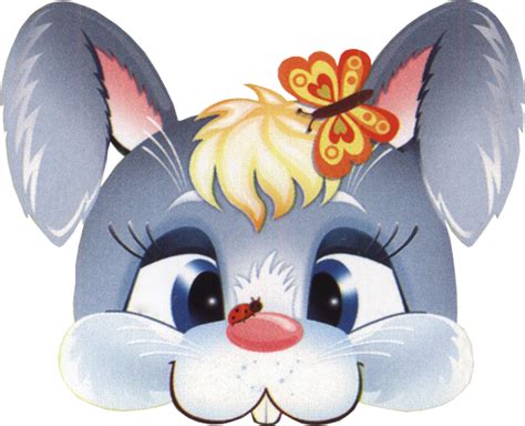 Animated bunny face mask infused with moisturizing hyaluronic acid. 64 Free kids face masks templates for Halloween to print ...
