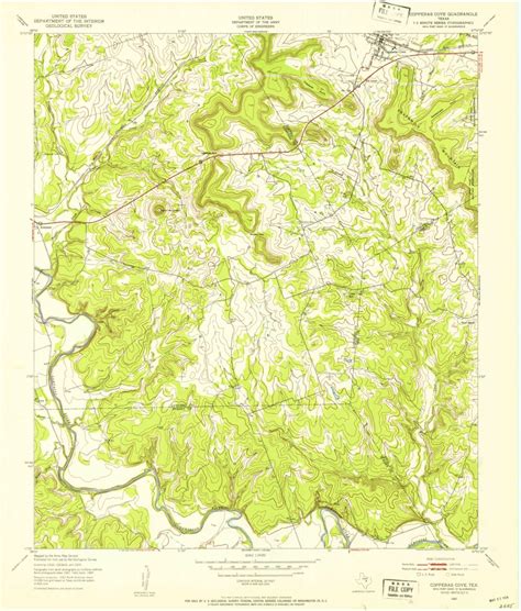 Copperas Cove Tx 1947 24000 Scale Map By United States Geological
