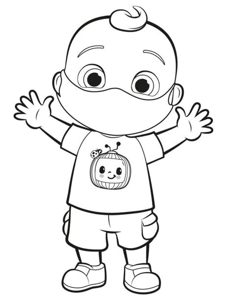 Logo Cocomelon Coloring Page Free Printable Coloring Pages For Kids