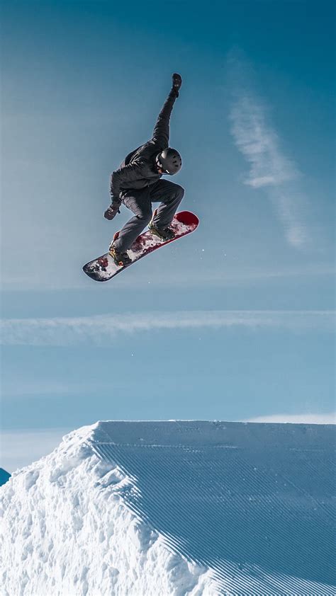 Snowboarding Snowboarder Snow Stunt Jump Esports Hd Phone