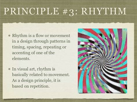 This lecture is about the principle of design known as rhythm. Movement/Rhythm in Art