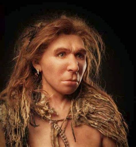 Reconstruction of a Neanderthal female 古代史 ネアンデルタール 人類学