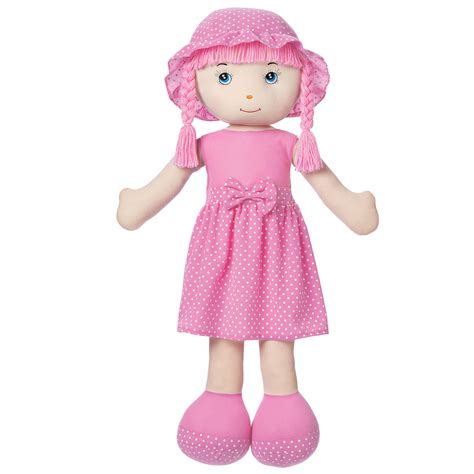 36 Inch Pink Large Rag Doll Soft Huggable Plush Perfect For Cuddling