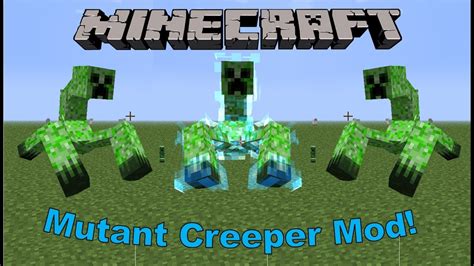 Minecraft Mutant Creeper Mod Youtube