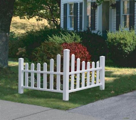 Decorative Vinyl Outdoor Country Corner White Picket Fence W20 Year