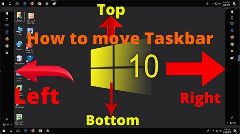 How To Move Toolbar And Taskbar Location On Screen Leftrighttop