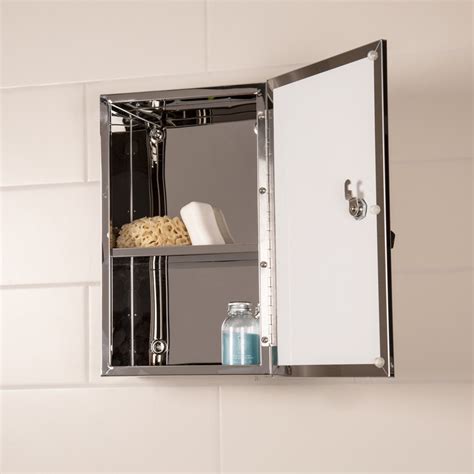 The stiles and rails are. Croydex Lockable Single Door Stainless Steel Bathroom ...