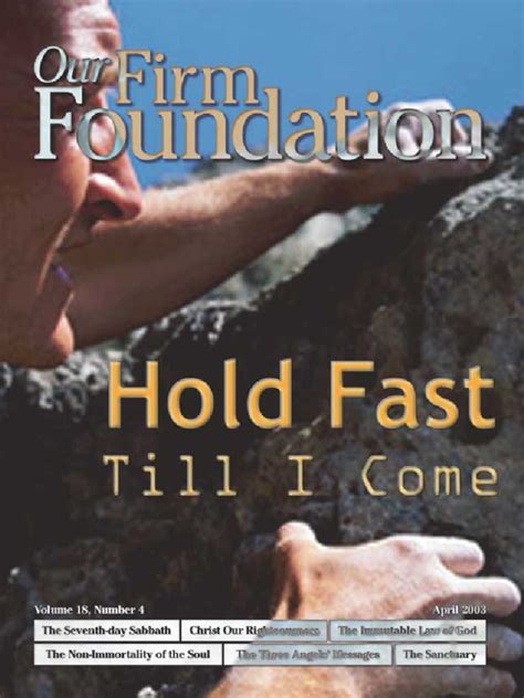 Our Firm Foundation Jesus Prophecy