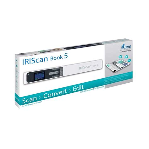 Iriscan Book 5 Document Portable Mobile Color Scanner Software Line