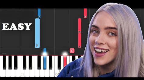 Billie Eilish Listen Before I Go Easy Piano Tutorial Youtube