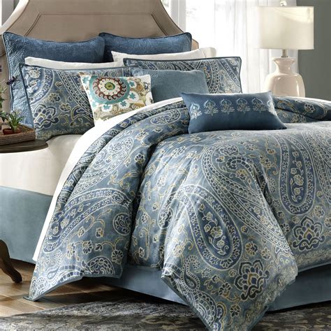 Belcourt Blue Paisley Comforter Bedding Comforter Sets Harbor House