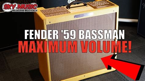 The Fender 59 Bassman On Full Volume 😀🎸 Youtube