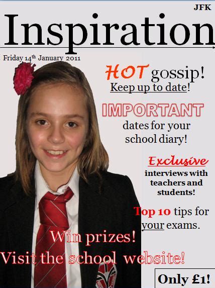 Tayla Lloyds Media Blog School Magazine Finished Front Cover And