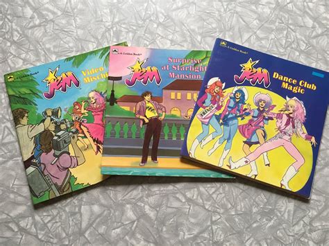 1986 Jem And The Holograms Golden Books Childrens Story Etsy Canada