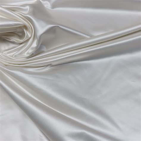 Silk Duchesse Satin Fabric White • Promenade Fine Fabrics